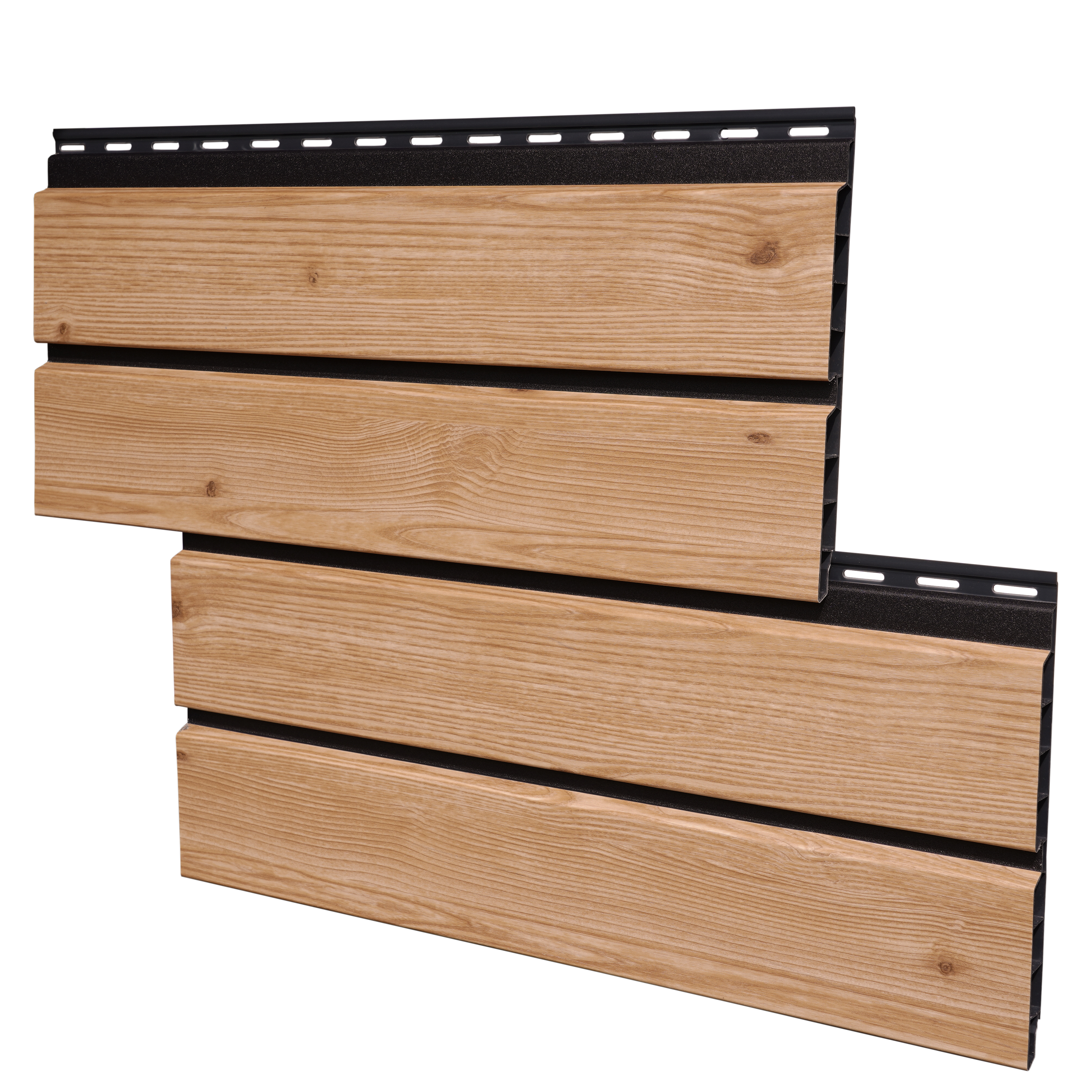 Rhombusleiste Kunststoff MIKUPAN® 200 Shadow Rhombusfassade - Sibirische Lärche