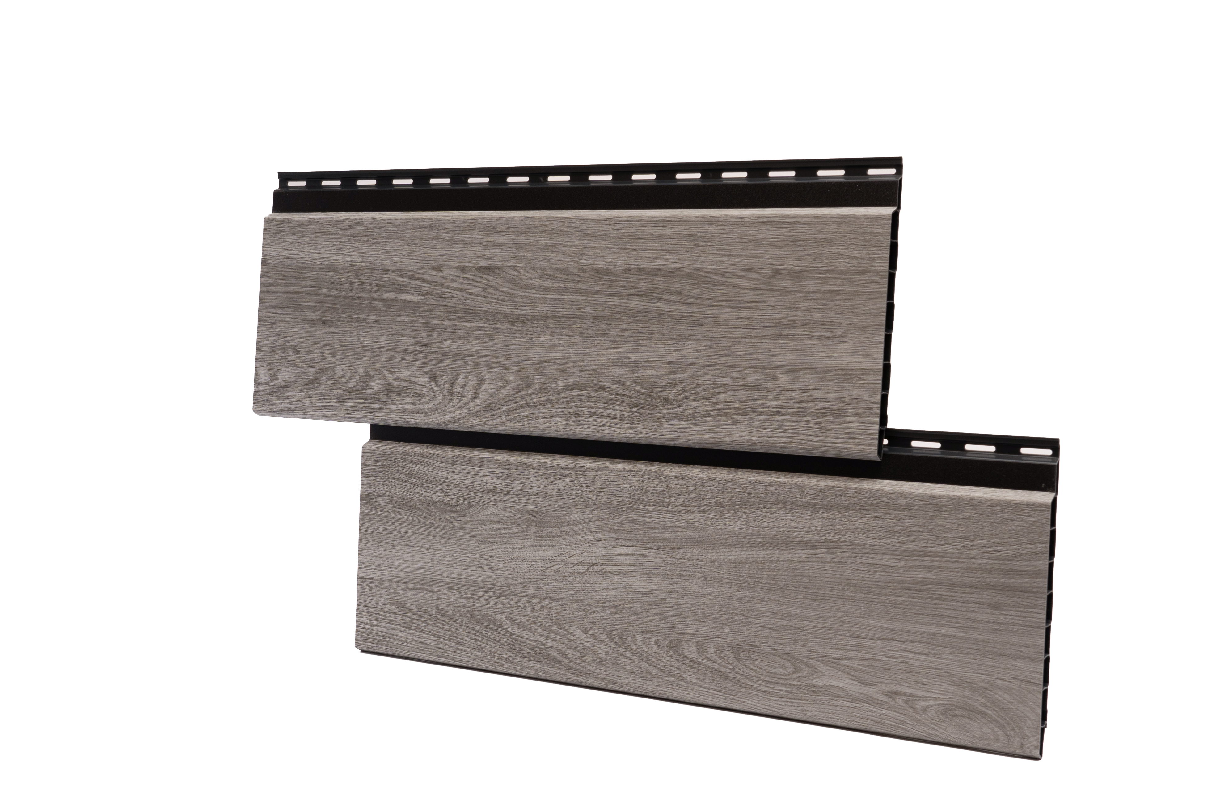 Rhombusleiste Kunststoff MIKUPAN® 180 Flex Rhombusfassade Grey Amanita Oak Super Matt - Schattenfuge  Rhombusleiste Kunststoff MIKUPAN® 180 Flex Rhombusfassade Grey Amanita Oak Super Matt - Schattenfuge