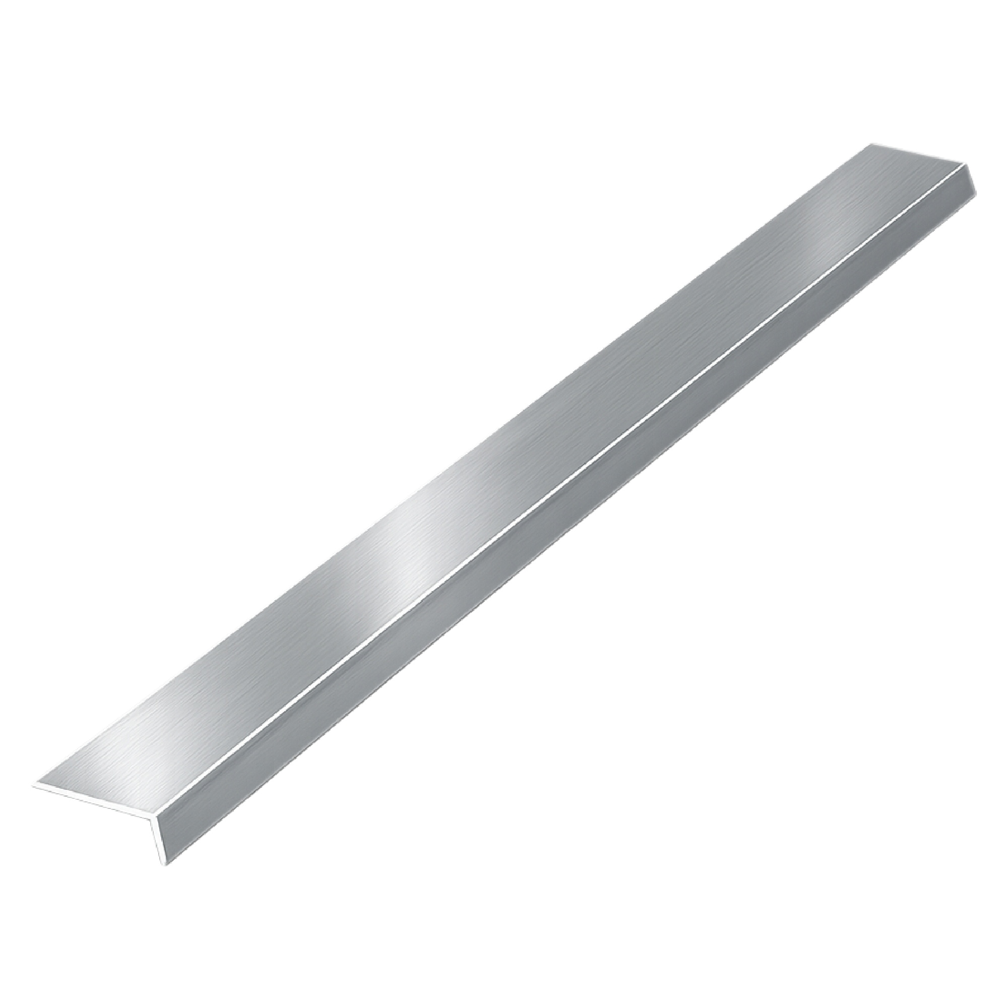 Alu Abschlussprofil Slim 3m Silber eloxiert für 3 mm Platten | ALUCOM®