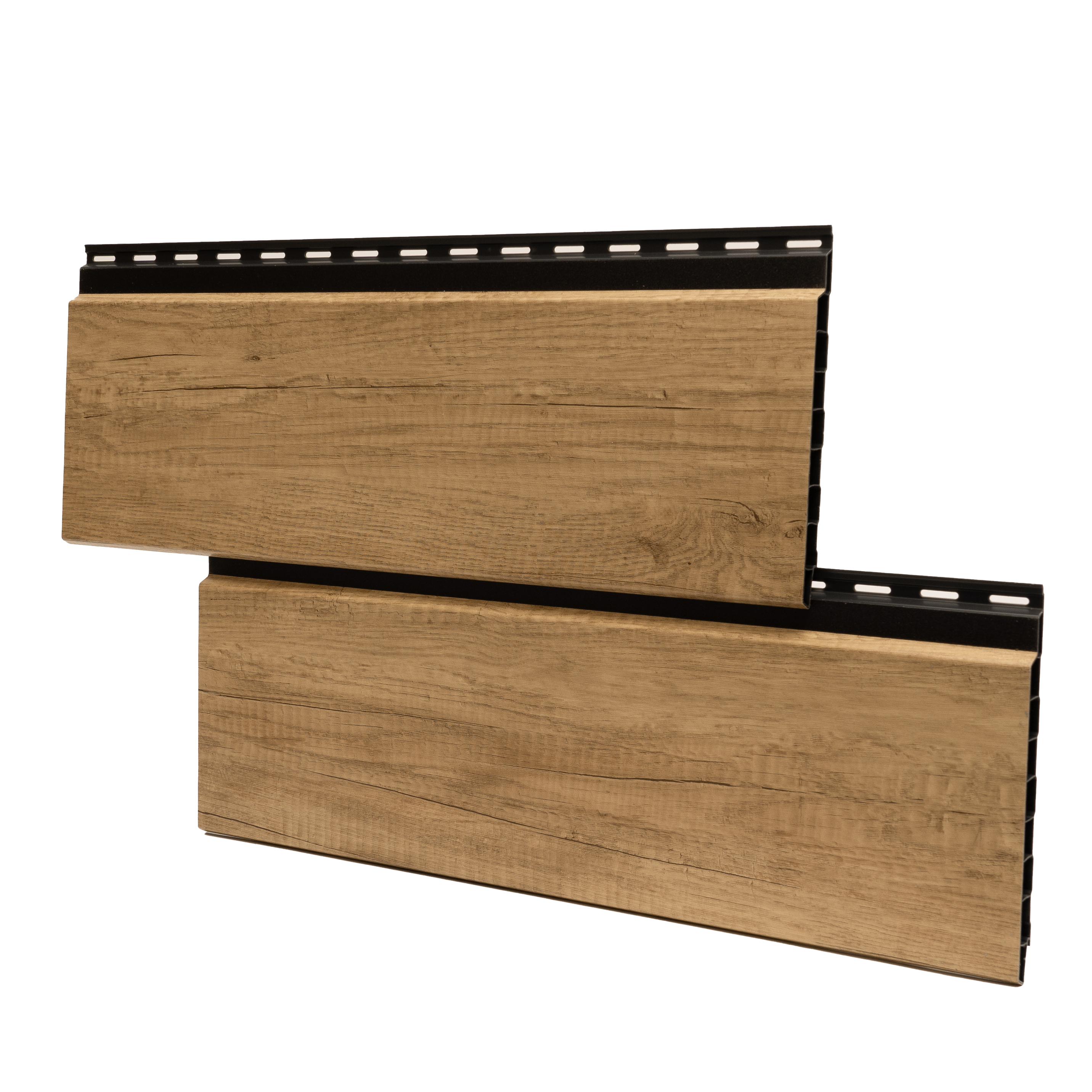 Rhombusleiste Kunststoff MIKUPAN® 180 Flex Rhombusfassade Desert Oak - Schattenfuge Rhombusleiste Kunststoff MIKUPAN® 180 Flex Rhombusfassade Desert Oak - Schattenfuge