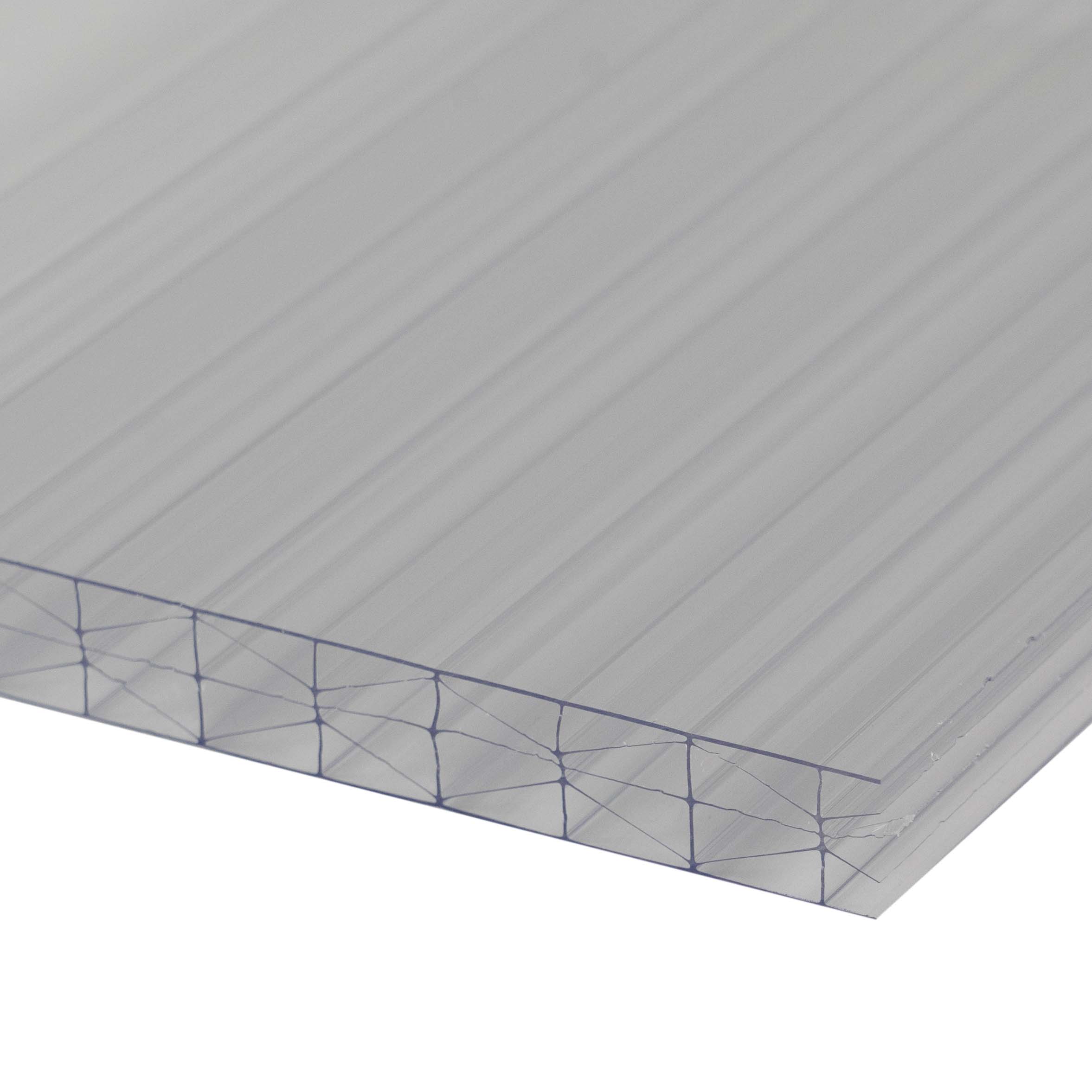 Terrassenüberdachung klar X Struktur Alu-Alu – Doppelstegplatten 16 mm Polycarbonat Terrassenüberdachung klar X Struktur Alu-Alu – Doppelstegplatten 16 mm Polycarbonat