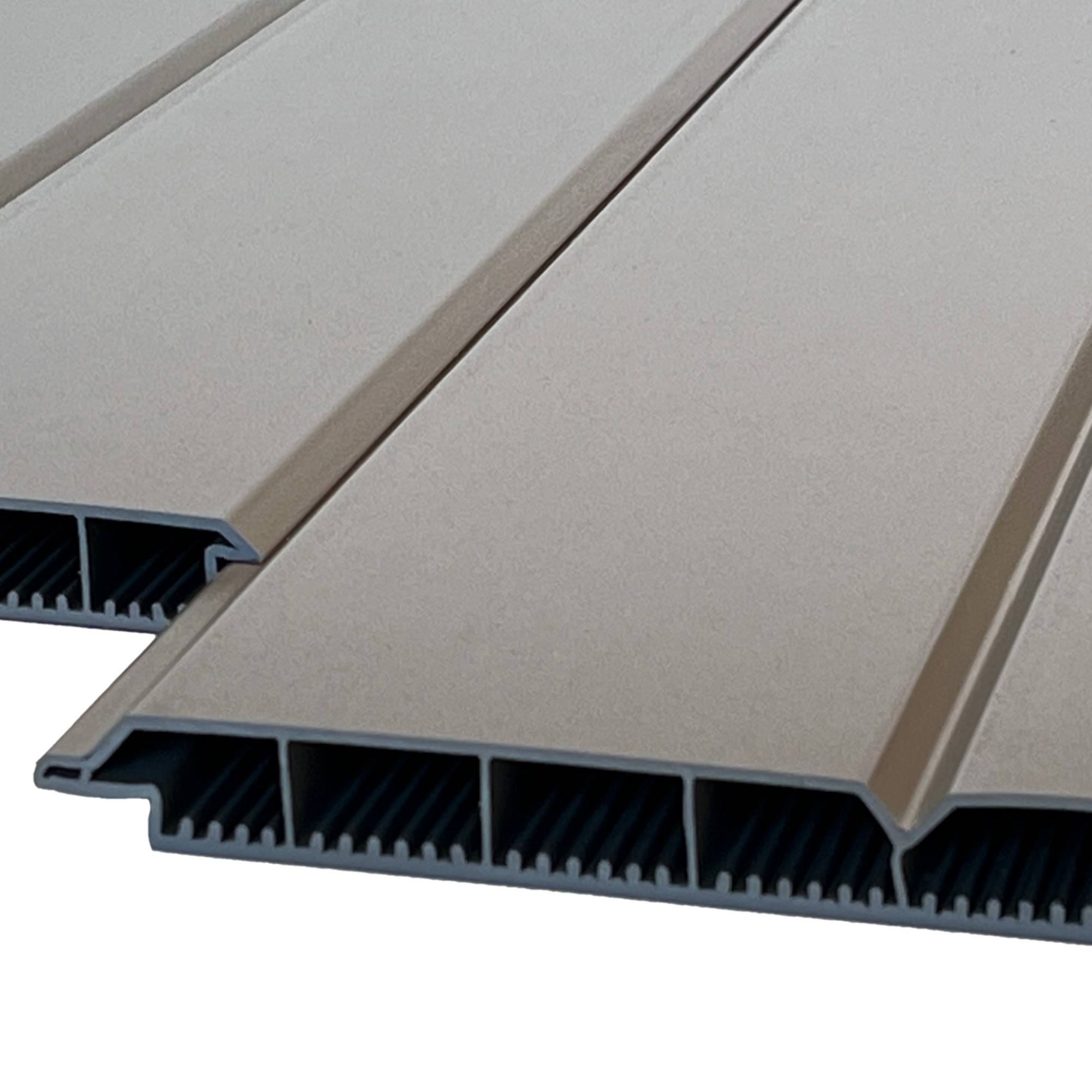 Torfüllung Kunststoff Alux Graualuminium | Kunststoffbretter für Torfüllung 200 x 17 mm Hohlprofil