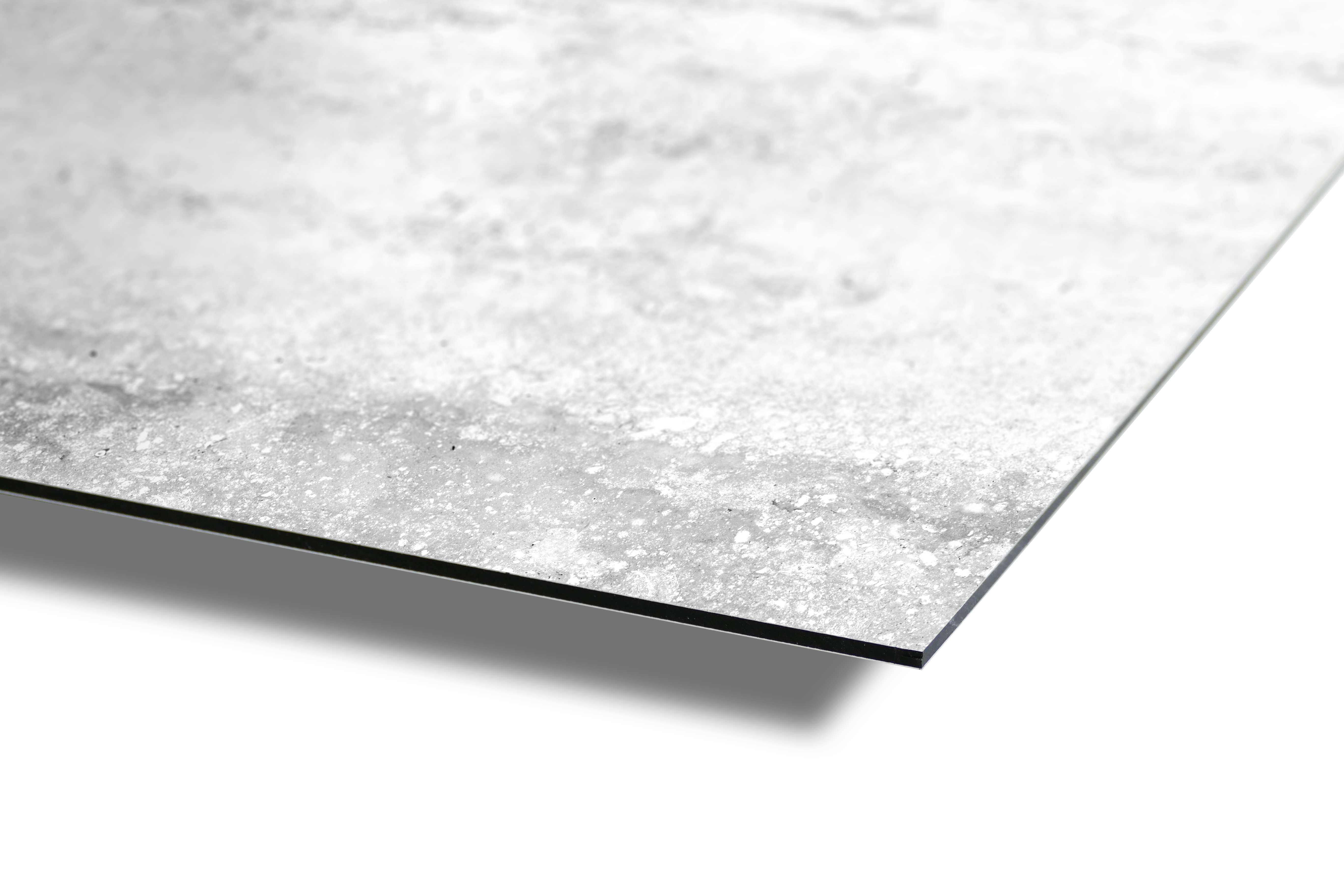 ALUTEC® Alu Verbundplatten / Fassadenplatten 6 mm mit Dekor | Travertin Weiß Steinoptik