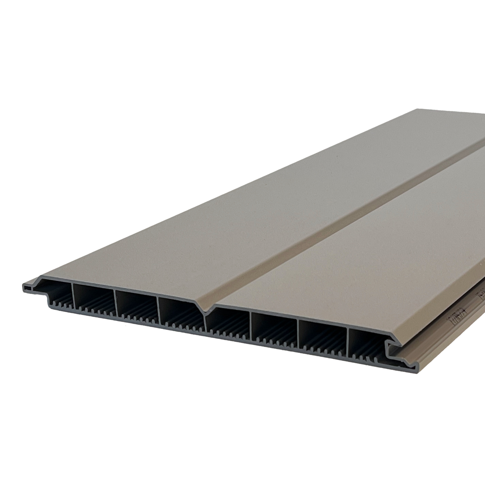 Torfüllung Kunststoff Alux Weißaluminium | Kunststoffbretter für Torfüllung 200 x 17 mm Hohlprofil