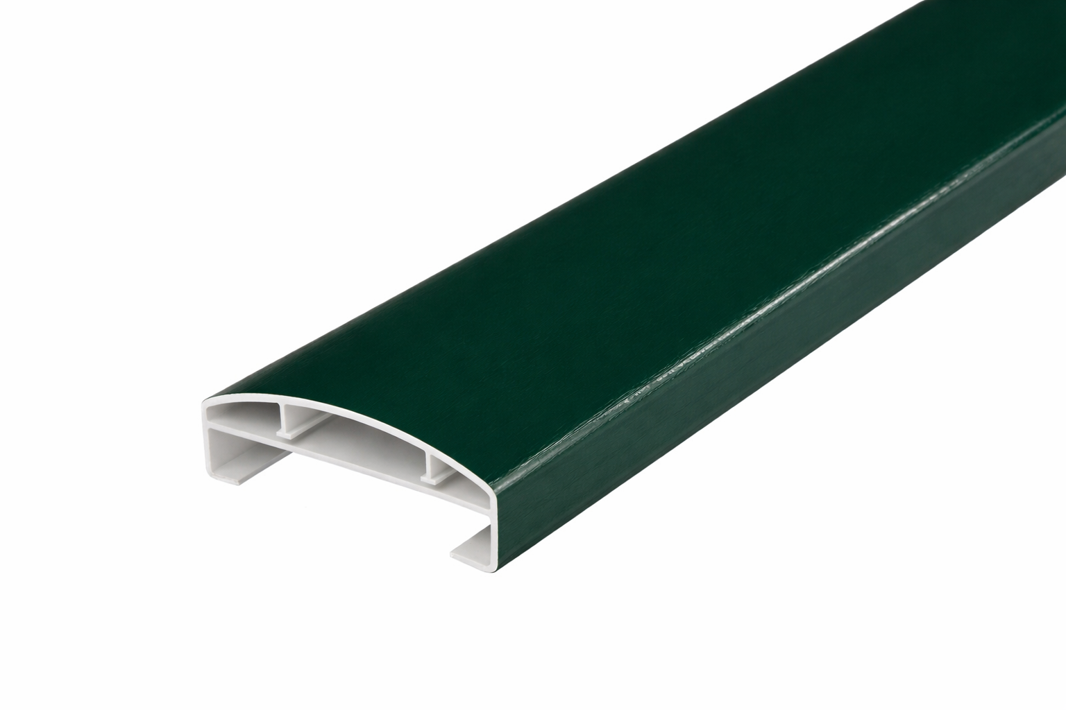 Balkonhandlauf Kunststoff Moosgrün ähnl. RAL 6005 - 150x45 mm Balkongeländer 