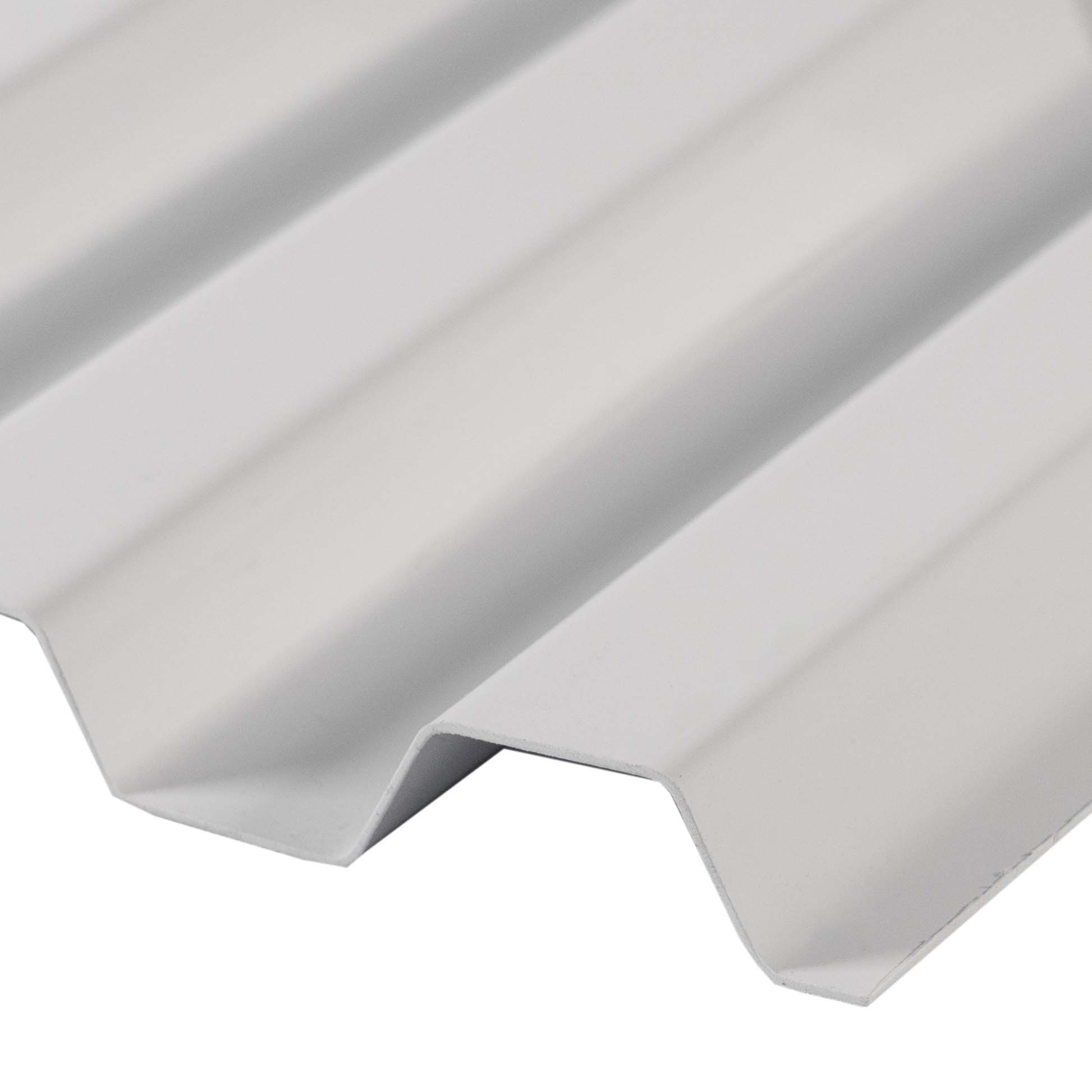 PVC Wellplatten Trapez Weiß 70/18 1,0mm - Renolit Ondex Sollux® 