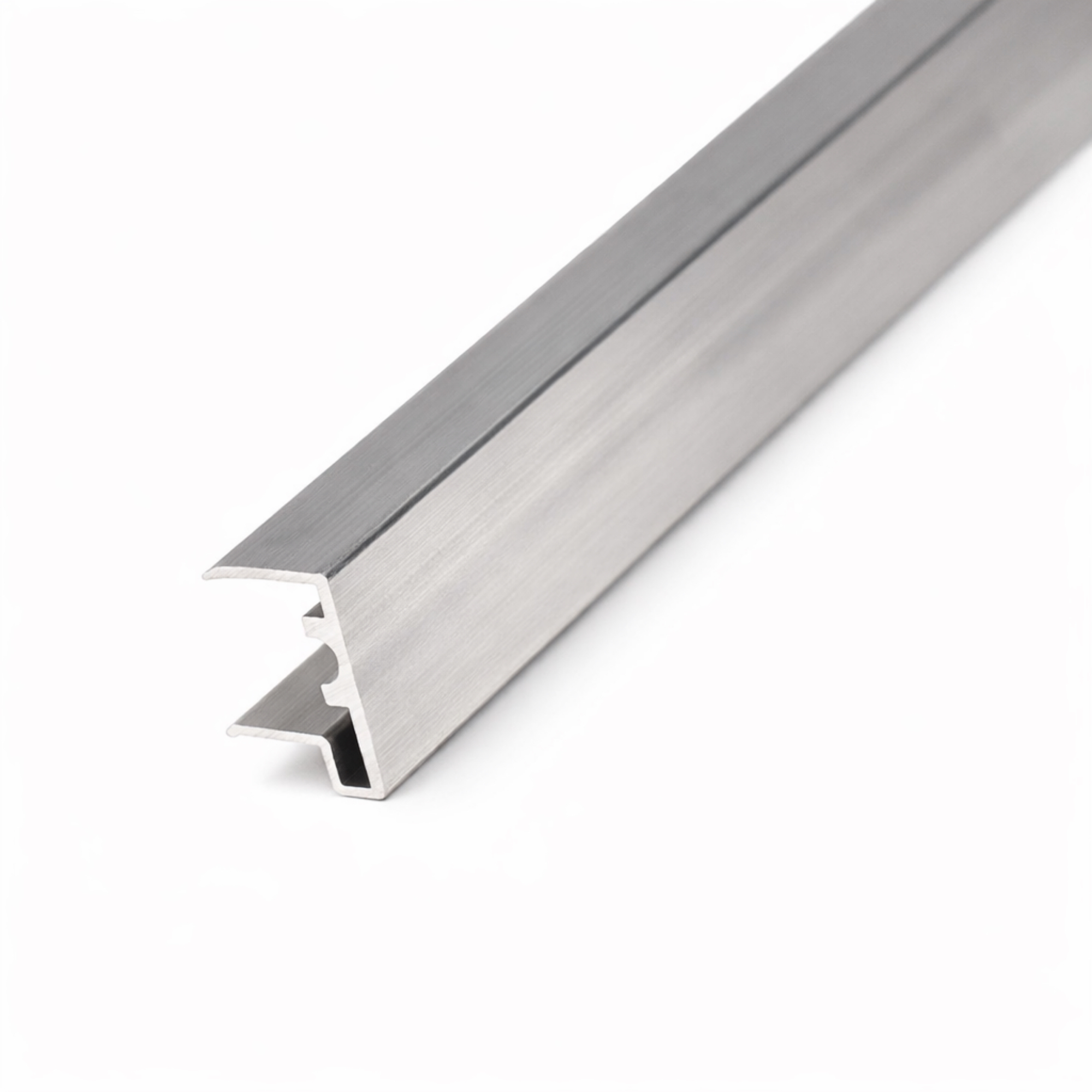 U Profil 10 mm Alu Preßblank mit Tropfkante - Verschluß untere Stirnseite Stegplatte