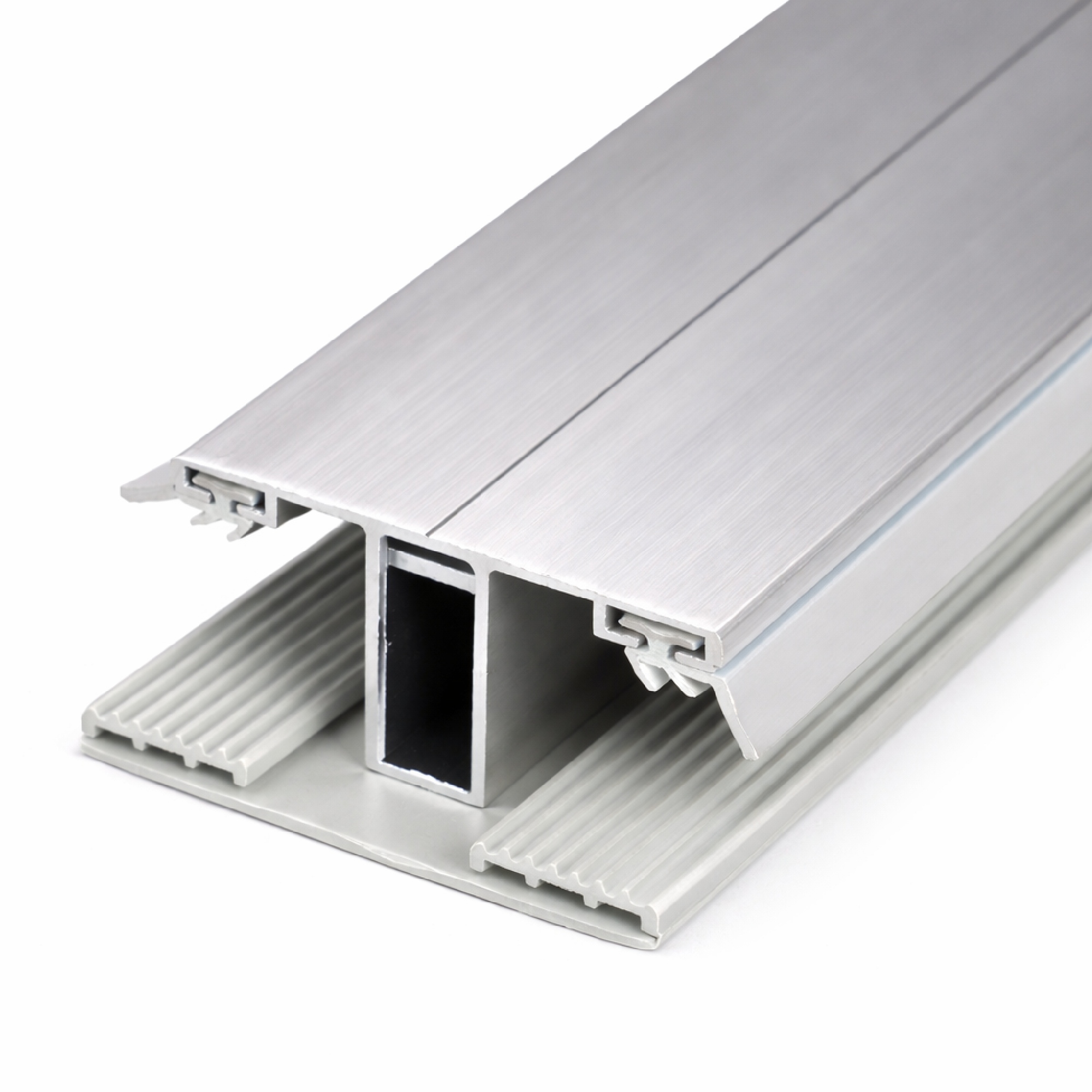 Alu/Gummi Mittelkomplettsystem 16 mm - Verbindungsprofil 60 mm breit