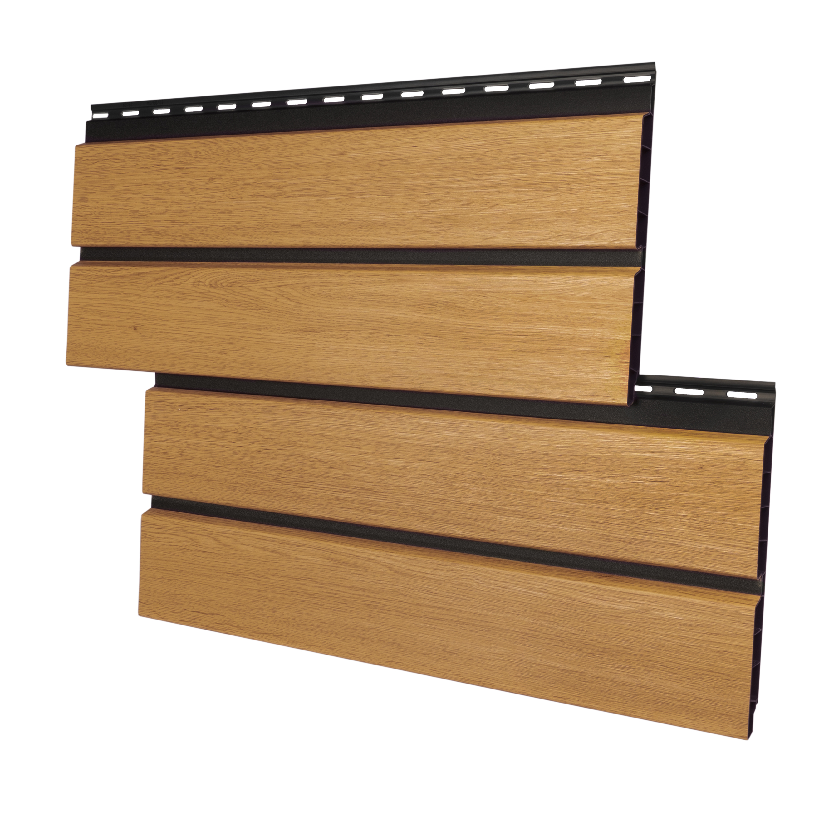 Rhombusleiste Kunststoff MIKUPAN® 200 Shadow Rhombusfassade - Ginger Oak Rhombusleiste Kunststoff MIKUPAN® 200 Shadow Rhombusfassade - Ginger Oak