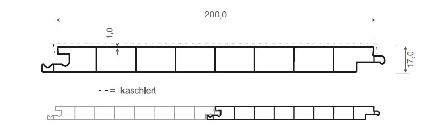 Verkleidungsprofil MIKUPAN® 200 Smart Fassaden & Dachkastenverkleidung - Weiß Verkleidungsprofil MIKUPAN® 200 Smart Fassaden & Dachkastenverkleidung - Weiß