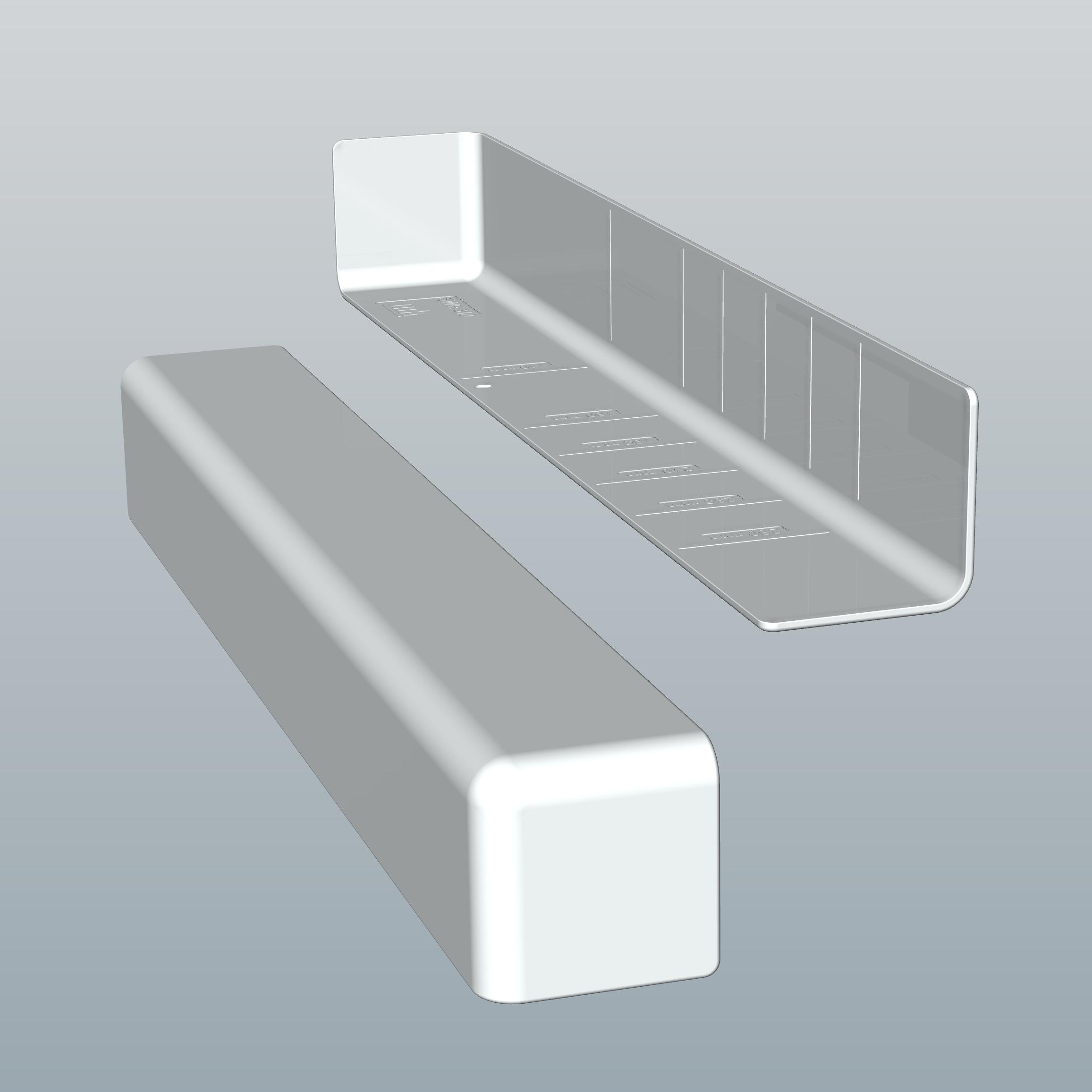 Außeneckstück für Hartschaumwinkel / Winkelprofil Mikupan weiß glatt Außeneckstück für Hartschaumwinkel / Winkelprofil Mikupan weiß glatt